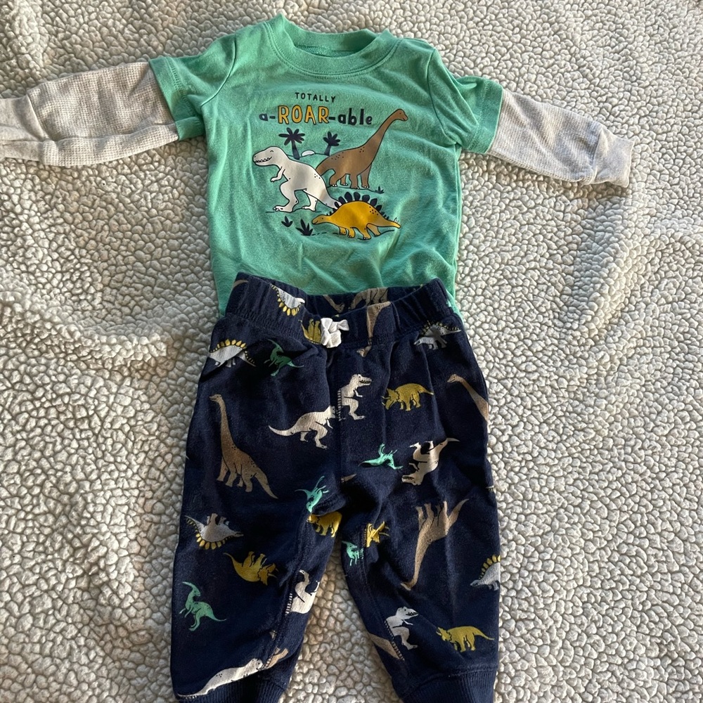 Two three piece outfits and one two piece outfit